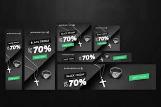 design modern google ads banner and display ads
