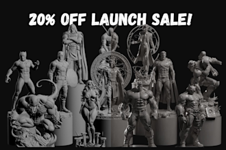 sculpt custom 3d model files for printing