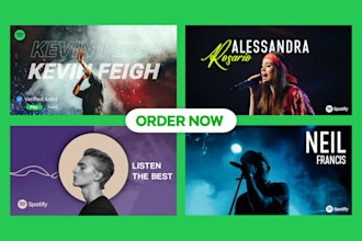 design professional spotify banner and cover art