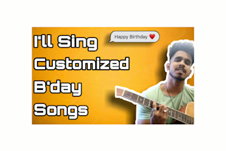 sing a customized birthday song