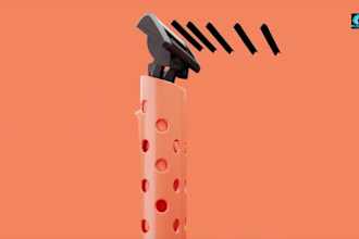 create 3d product animation with package, label design