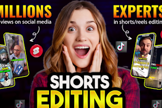 edit youtube short instagram reels and tiktok video editing