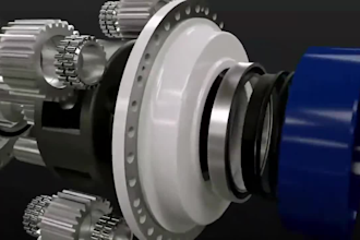 create 3d industrial animation, 3d mechanical cutaway exploded view animation