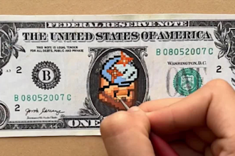 hand paint any pixel art or painting on paper and make time lapse video, nft