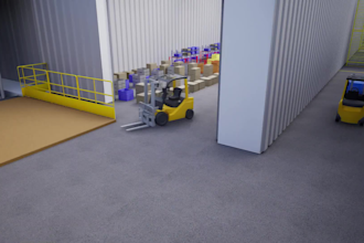 do 3d industrial animation factory process robotic industrial equipment workflow