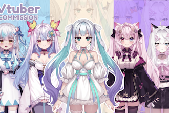 design and rig a high quality live2d model for vtuber
