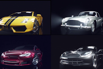 create epic car intro logo animation video
