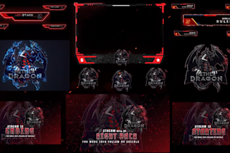 create best twitch overlay and logo for your stream
