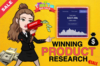 do shopify winning product research for dropshipping product