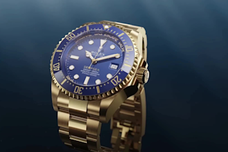 create 3d watch animation, watch design, modeling and ads