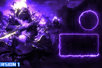 do a gaming youtube end screen or outro with saber effect