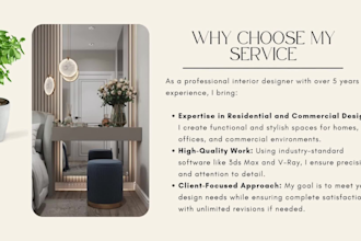 create stunning interior designs with 3d modeling and rendering