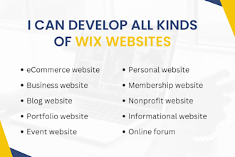 design or redesign your professional business wix website