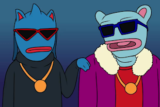 create 2d memecoin animation, 2d solana ethereum kaspa memecoin animation