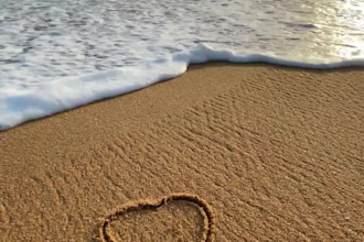 write anything you want on a tropical beach sand