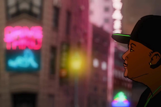2d music video, 2d animated character, cartoon animation cartoon music video