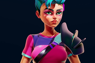 design 3d characters for your game, animation, or nft collection