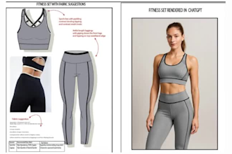 design activewear tech pack yoga wear gym wear fitness wear tech pack designer