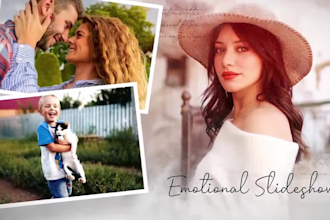 create photo slideshow, slideshow video for memorial, wedding, birthday