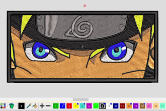 do embroidery digitizing design in dst file in 1 hour