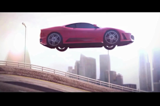 create cinematic 3d car chase animation, photorealistic car model vfx and render