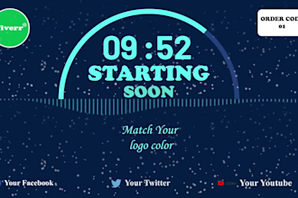create awesome countdown timer for videos, banners, or live streams