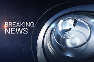 make a breaking news intro animation video within 24 hrs