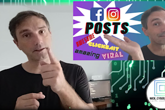 create instagram post, facebook post, pro, fast, cheap
