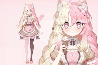 draw and rig live2d vtuber model, vtuber rigging, 2d vtuber, live2d commission