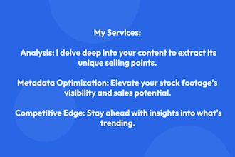 enhance stock footage metadata for better visibility