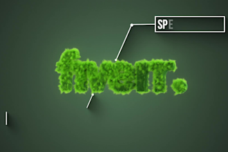 create 3d rotating logo animation, spinning, loop animation