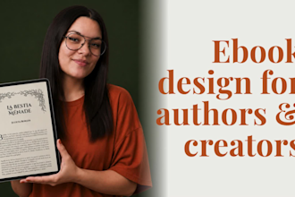 design your professional ebook for KDP, gumroad and hotmart