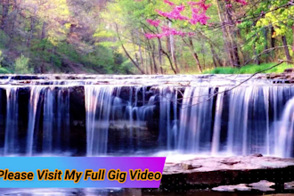 make relaxing, meditation, yoga, nature, music video for you