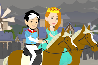 create 2d animated stories for kids youtube channel
