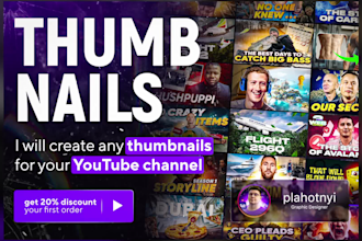 design amazing youtube thumbnail