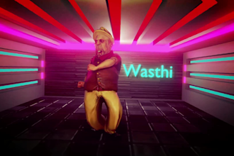 create 3d animated music dance video for your music