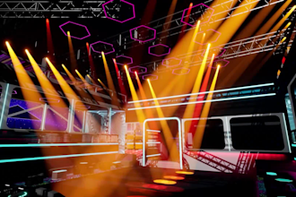 design immersive dmx lighting animation and 3d stage for events