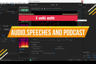 remove noise, edit, mix, master your audio or podcast