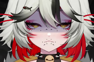 design and rig live2d vtuber model, male or female 2d vtuber model vrchat avatar