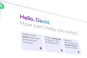 create customised website and app launch video UI