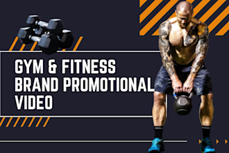 make gym and fitness brand promotional video, motivational gym video, gym promo