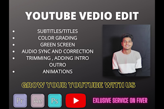 professionally edit youtube vedios