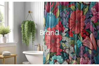design shower curtains, pillows and any clothing item