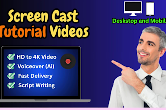 create clean screencast videos for tutorials or demos