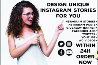 design instagram story, post
