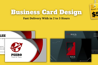 design business card for your business