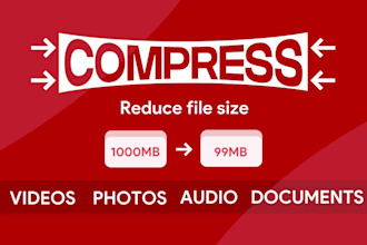 compress videos images documents pdf audios reduce file size
