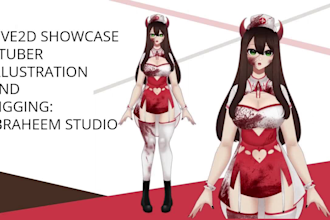 draw anime character design for pfp, oc, fan art, and vtuber live2d model stream
