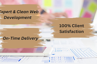 develop modern responsive websites for business
