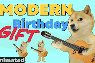 wish happy birthday with cheems animated doge birthday video